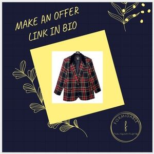 Vintage 90’s Plaid Blazer Jacket